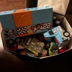 New and used box of toys 