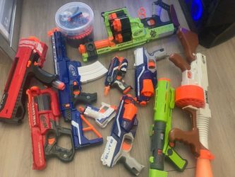 10 Nerf Blaster Lot + Darts