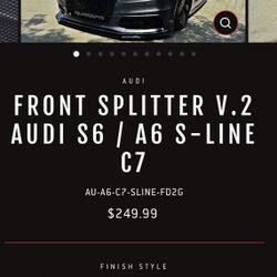 Maxton Design Front Lip Audi A6 S-Line C7