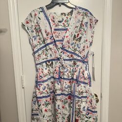 Rachel Zoe white mini dress Size XL