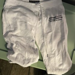 Abercrombie & Fitch White Sweats