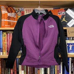 THE NORTH FACE-purple/black ‘TKA STRETCH’ snow/ski long sleeve full-zip  jacket