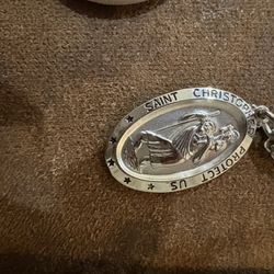 Sterling Silver St. Christopher Pendant