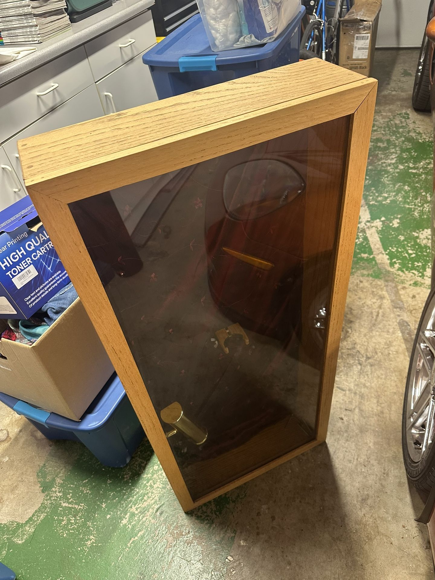 Wood Hanging Guitar Case