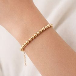 Gold Bead Bracelet 