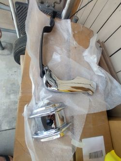 1(contact info removed) Chevy car original rear drop down trunk guard. Rechromed with new springs. Very tight.