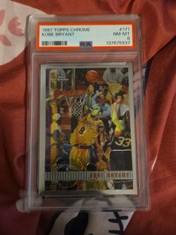 Kobe bryant chrome  psa 8