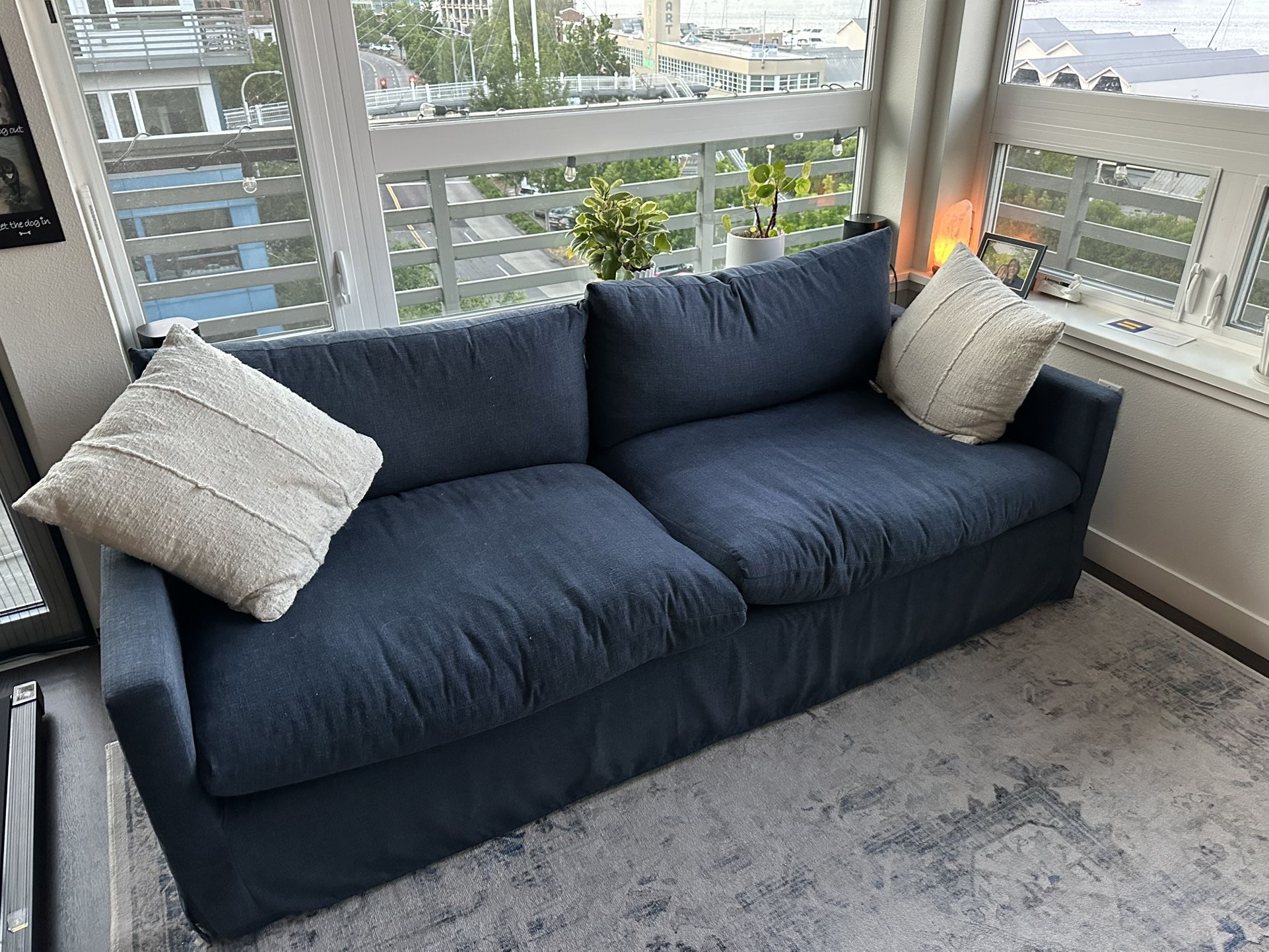 World Market Navy Couch