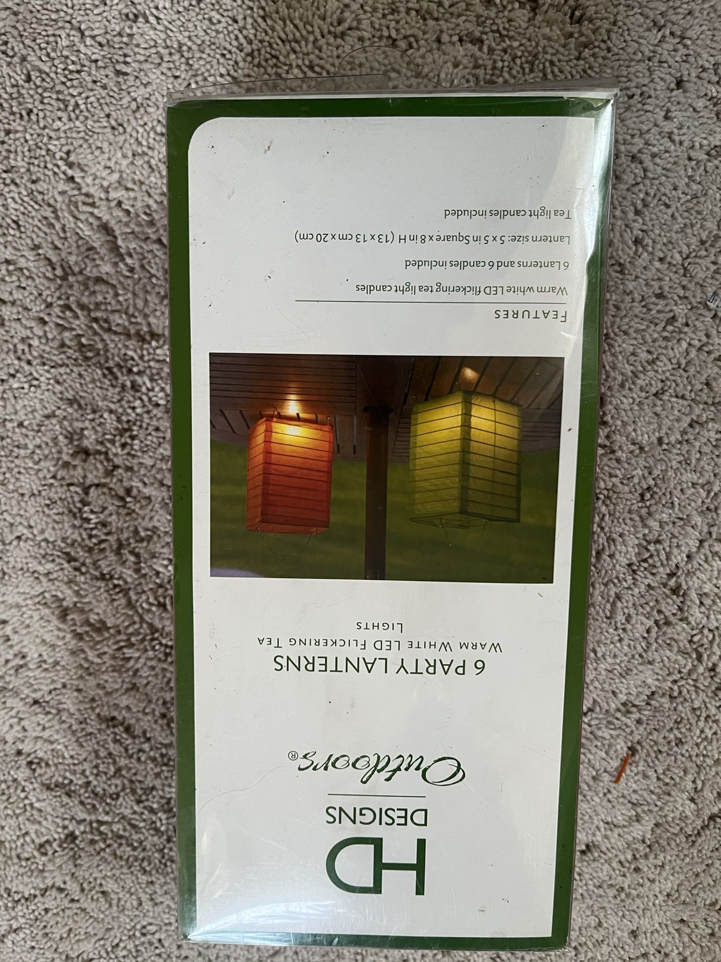 Red Party Outdoor Lanterns X6