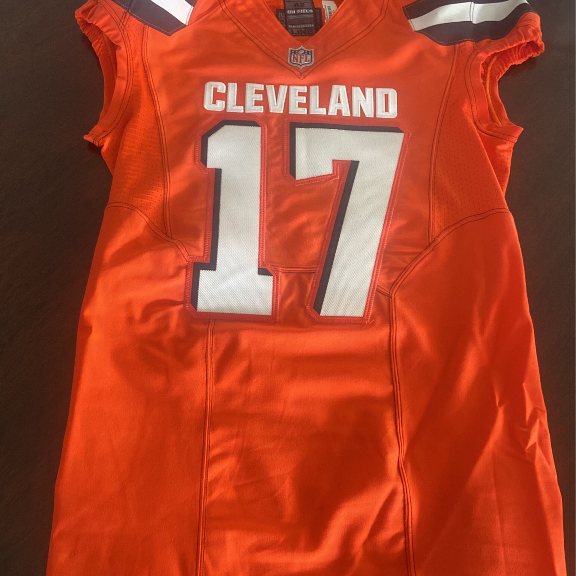 Browns Authentic On-Field Jersey #17 Large Sz 42