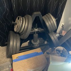 Weights With Rack And Plates
