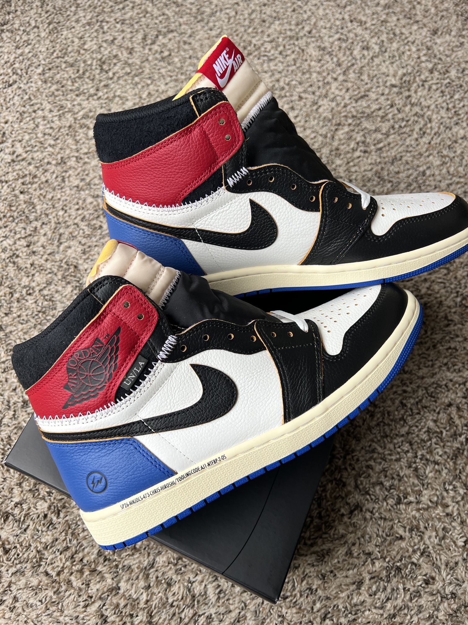 Brand New Jordan 1 Fragment X Union LA Size 10 Men’s