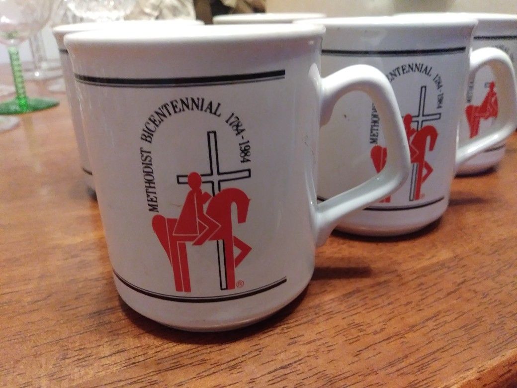 Methodist Bicentennial Mug Set of 5