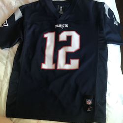 Brady Patriots Jersey Youth large And Cap