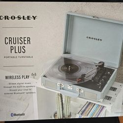 New Crosley Vinyl Record Player Turntable & Bluetooth Stereo Speaker 