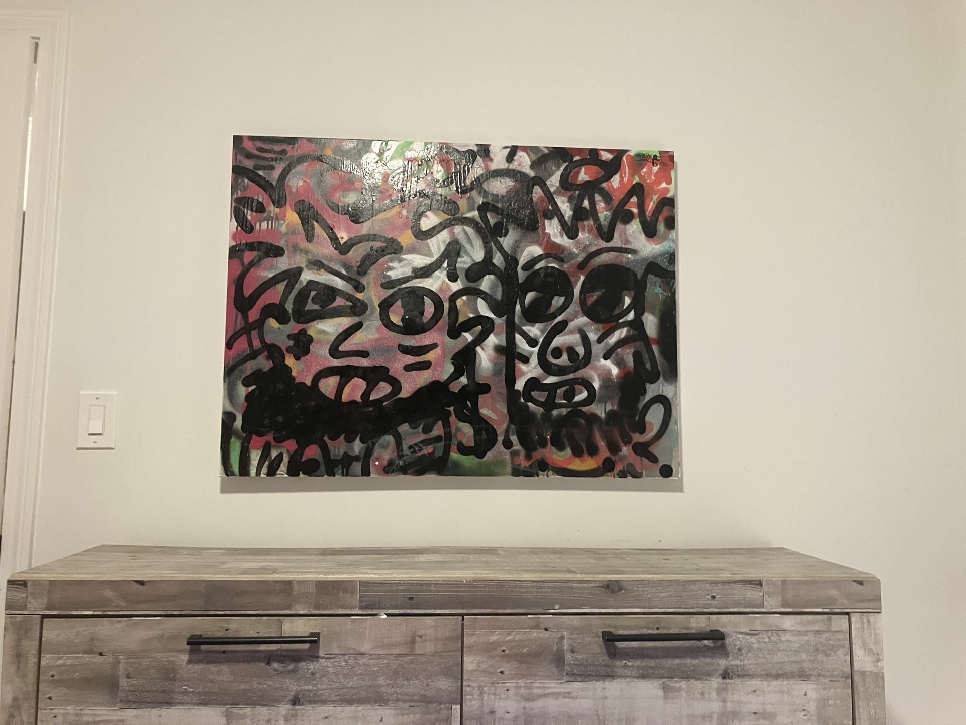 Graffiti art piece made by young teen