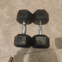 40 Lb Dumbbells 