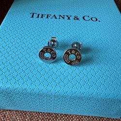 Tiffany & Co. Tiffany 1837 Earrings Sterling Silver