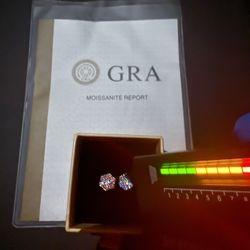 Moissanite Diamond Ear Rings