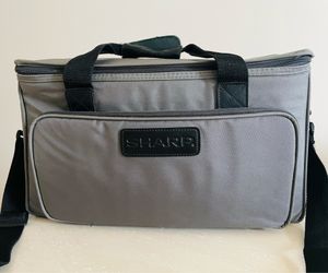 Sharp Large Camera or Camcorder Soft Sided Travel Bag Gray Should Strap Vintage