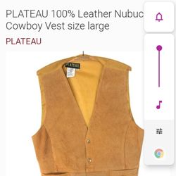 Men's Leather Vest