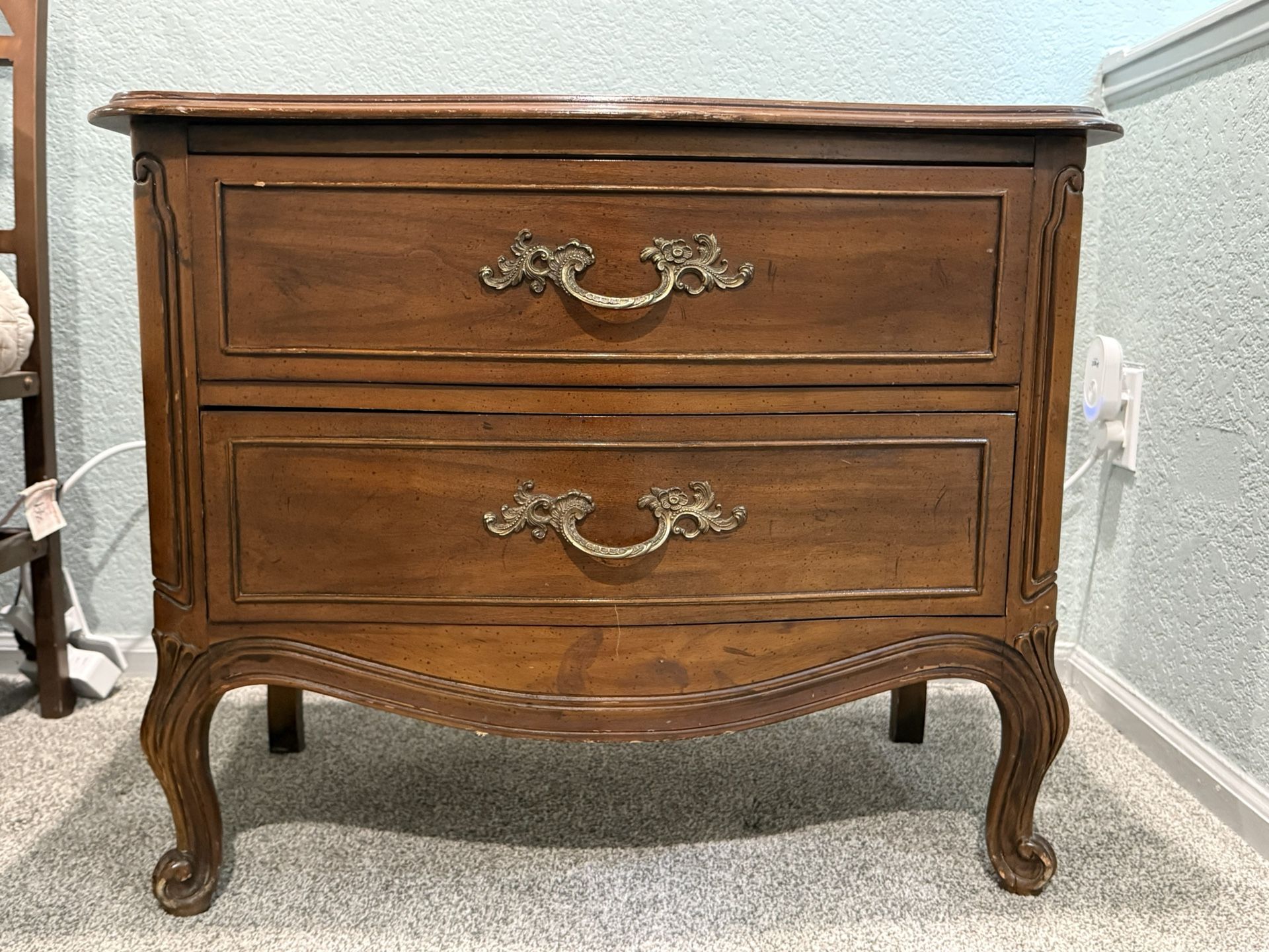 Wood Nightstand Bed Side Table 