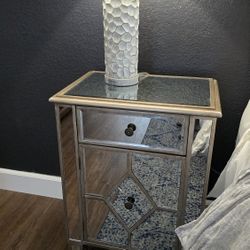 Mirrored Nightstand