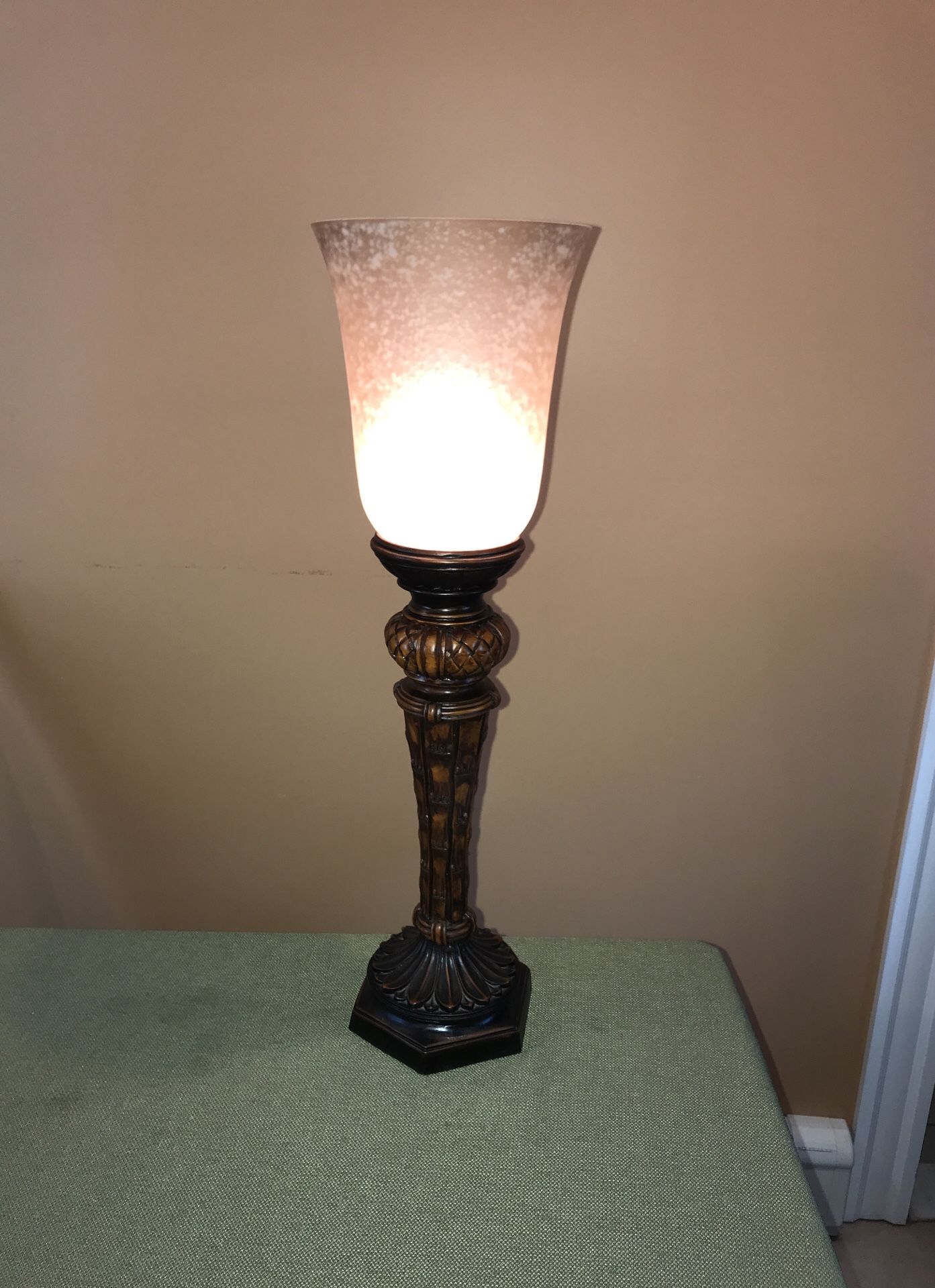 Torchiere Style Table Lamp