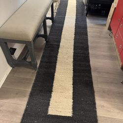 Handmade Stripe Hemp Woven Jute Runner 