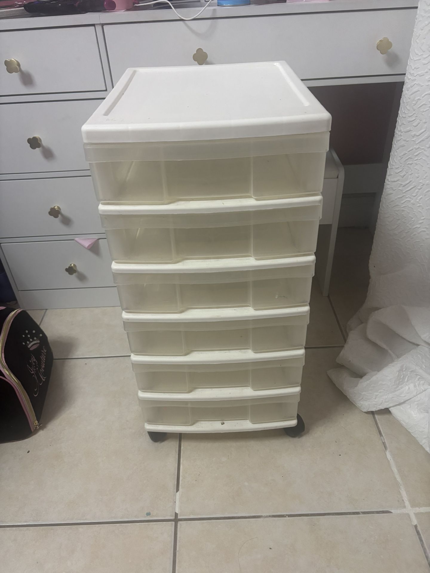 6 Tier Drawer Roller Storage Cart