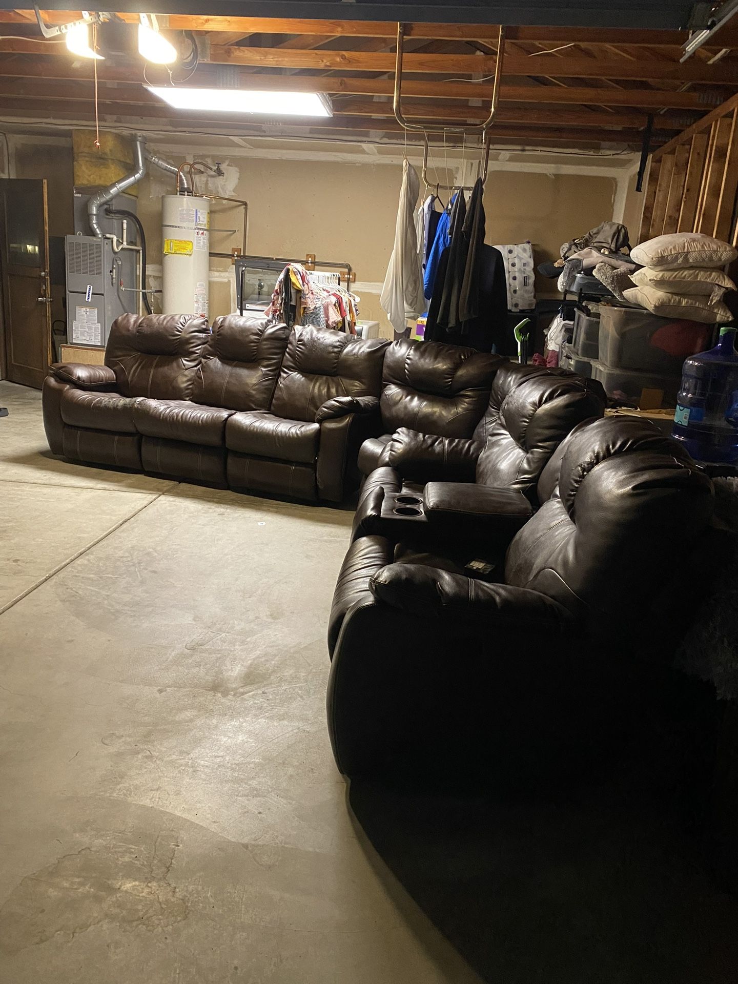FREE LEATHER COUCH. Super Comfortable by Ethan Allen