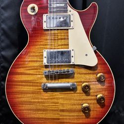 Orville LPS-80F Les Paul Standard Photo Flame 1(contact info removed) - Cherry Sunburst