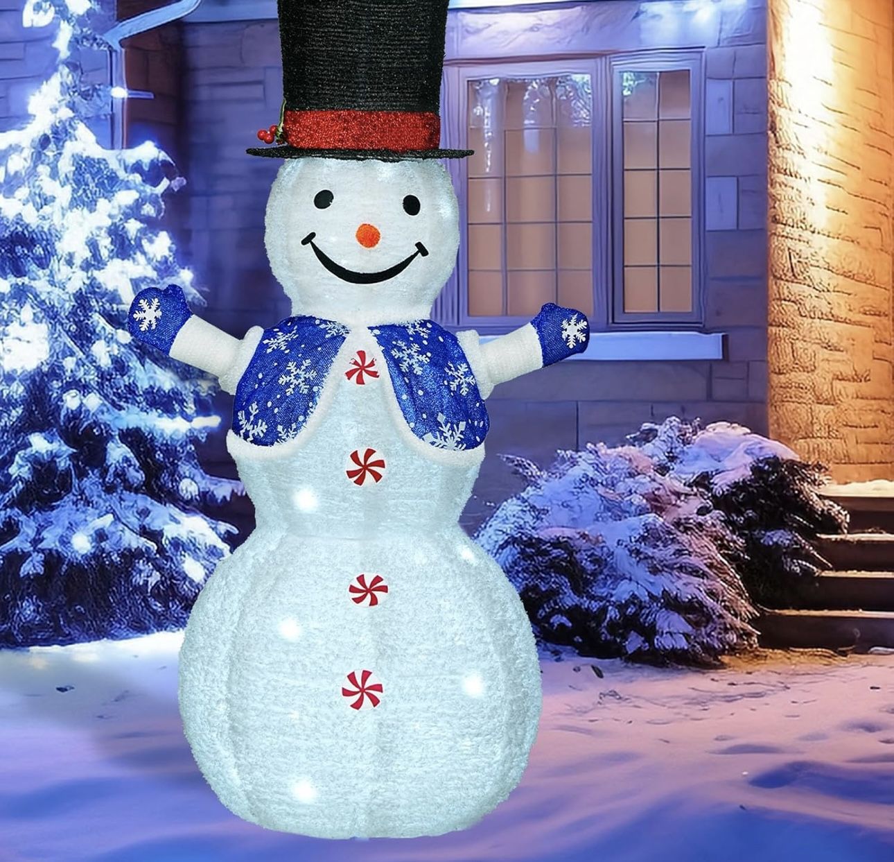 Outdoor Snowman Decoration