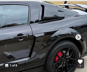 2005 - 2015 Mustang Side Window Louvers - Elanor Style Scoops