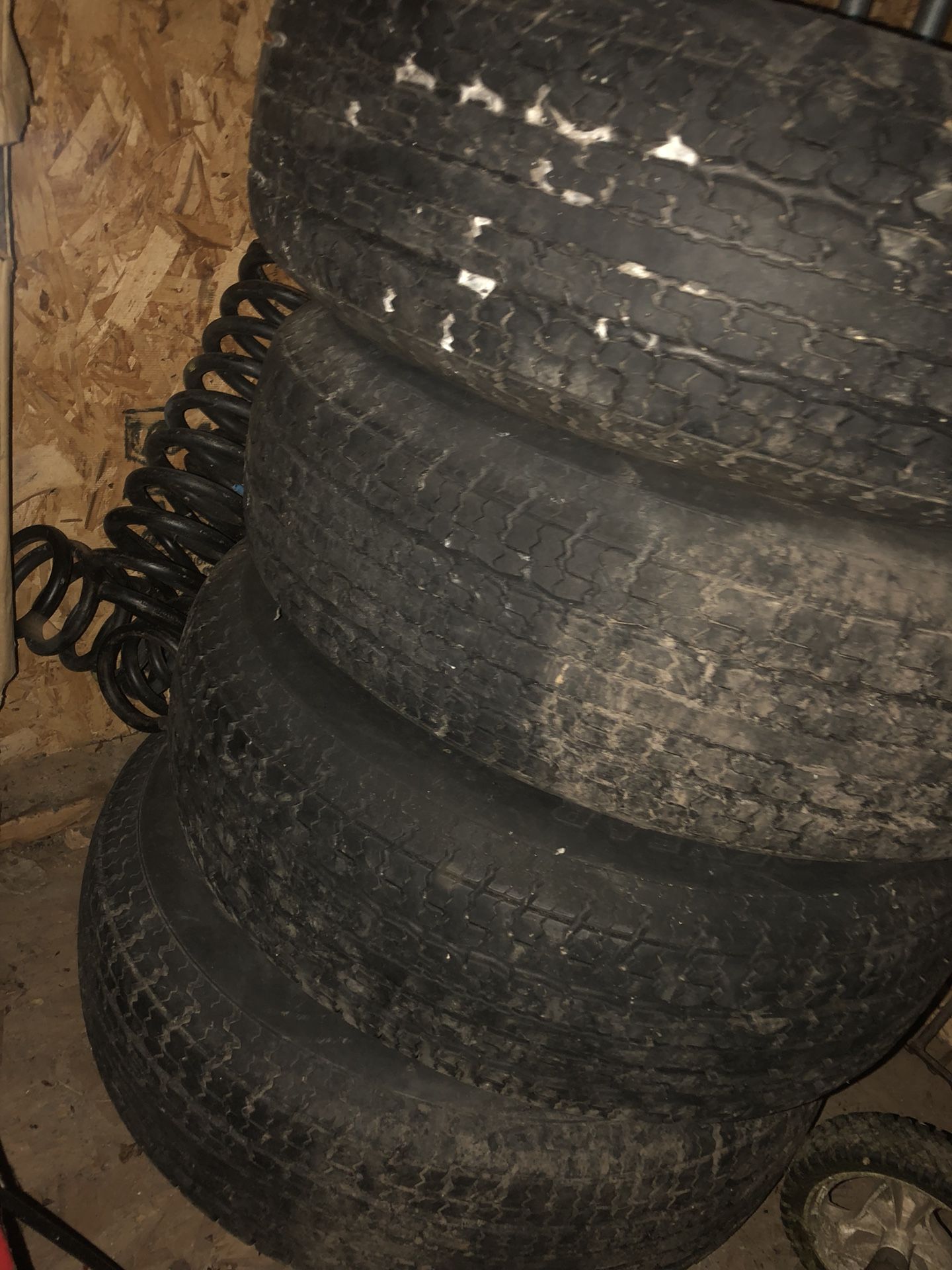 Small five lug trailer tires and rims