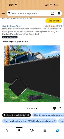 Black Mesh Privacy Fencing