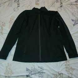 AUTHENTIC LADY HAGEN SIZE LARGE WINDBREAKER JACKET.