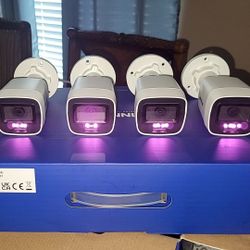 4 CAMARAS D SEGURIDAD-LIGHTS SURVEILLANCE SYSTEMS🔥SPECIAL DEAL🔥 
