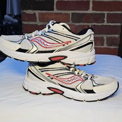 Saucony Grid Ride Millennium White Silver Red Mesh S70812-10 Men's Sneaker