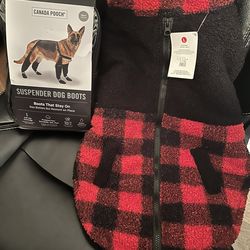 Dog Suspender Boots & Sweater