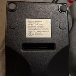 This meter displays Watts, watt hours, and time, is an accurate testing tool for industrial use, measures any 120 V AC device