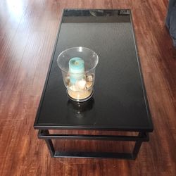 Coffee table and 2 side tables