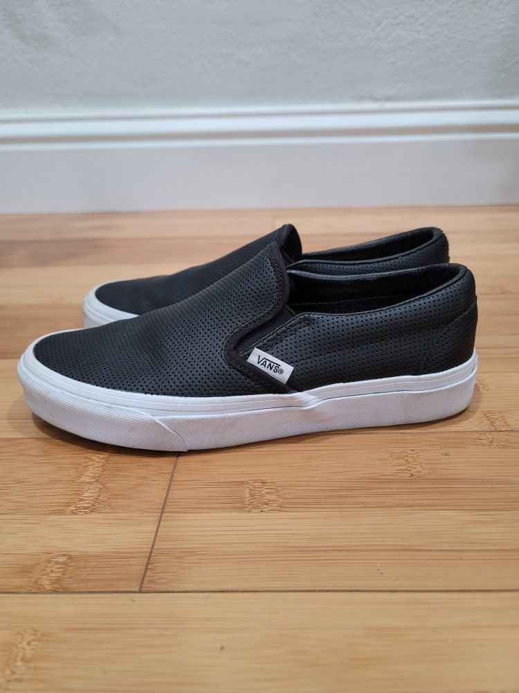 Vans Classic Slip-On Perf Leather Sneaker Shoes