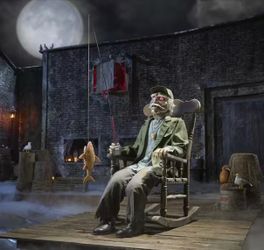 Home Accent Dead Water Pirate Fisherman Rocking Chair Home Depot