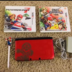 Nintendo 3DS XL Super Mario Bros 2 Red Limited Edition Console
