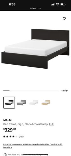 Used IKEA Malm Full Size With Mattress