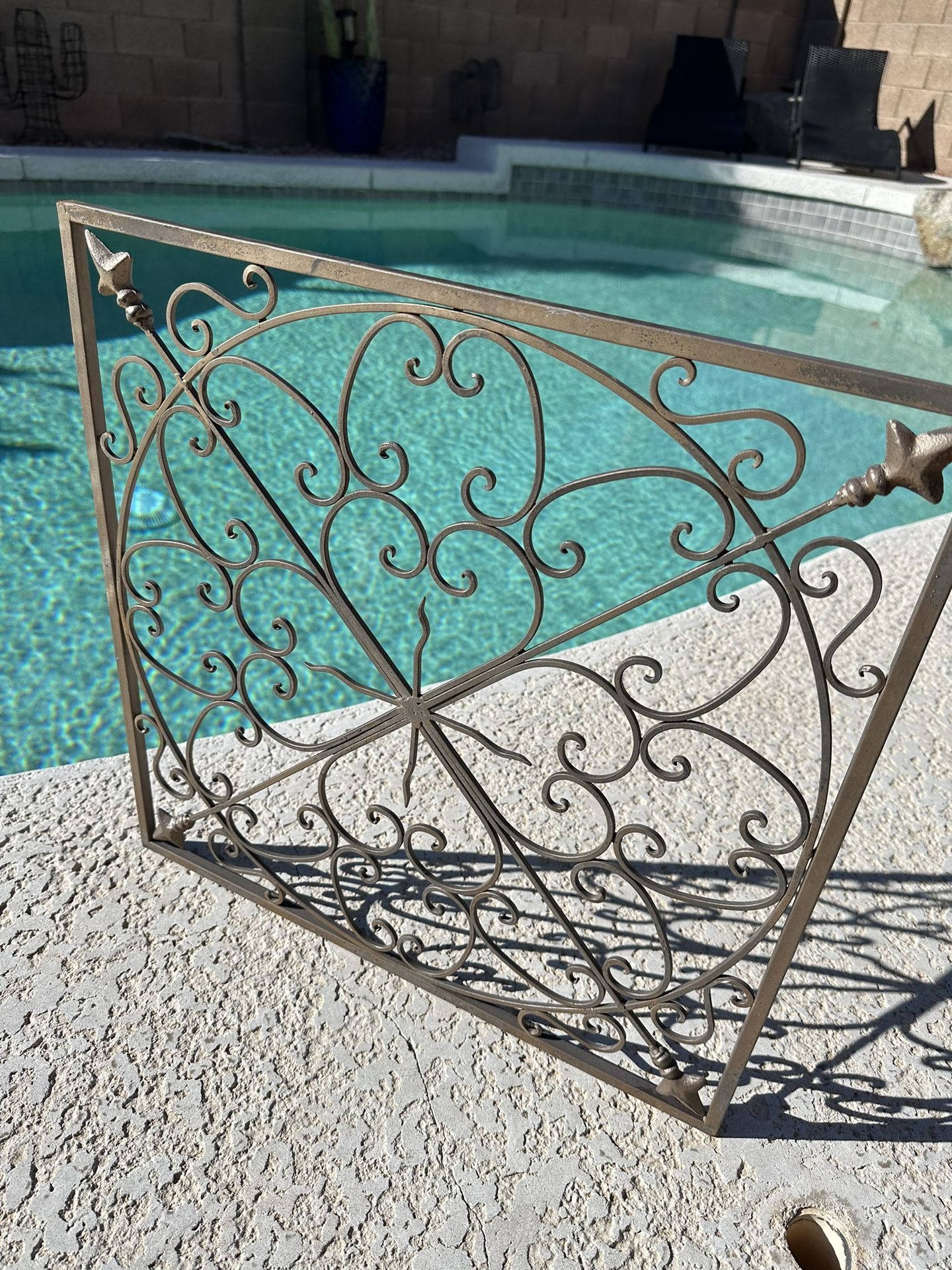 Wall Decor Wrought Iron / 20”x20” / Patio Outdoor Or Indoor Hanging Home Decor 