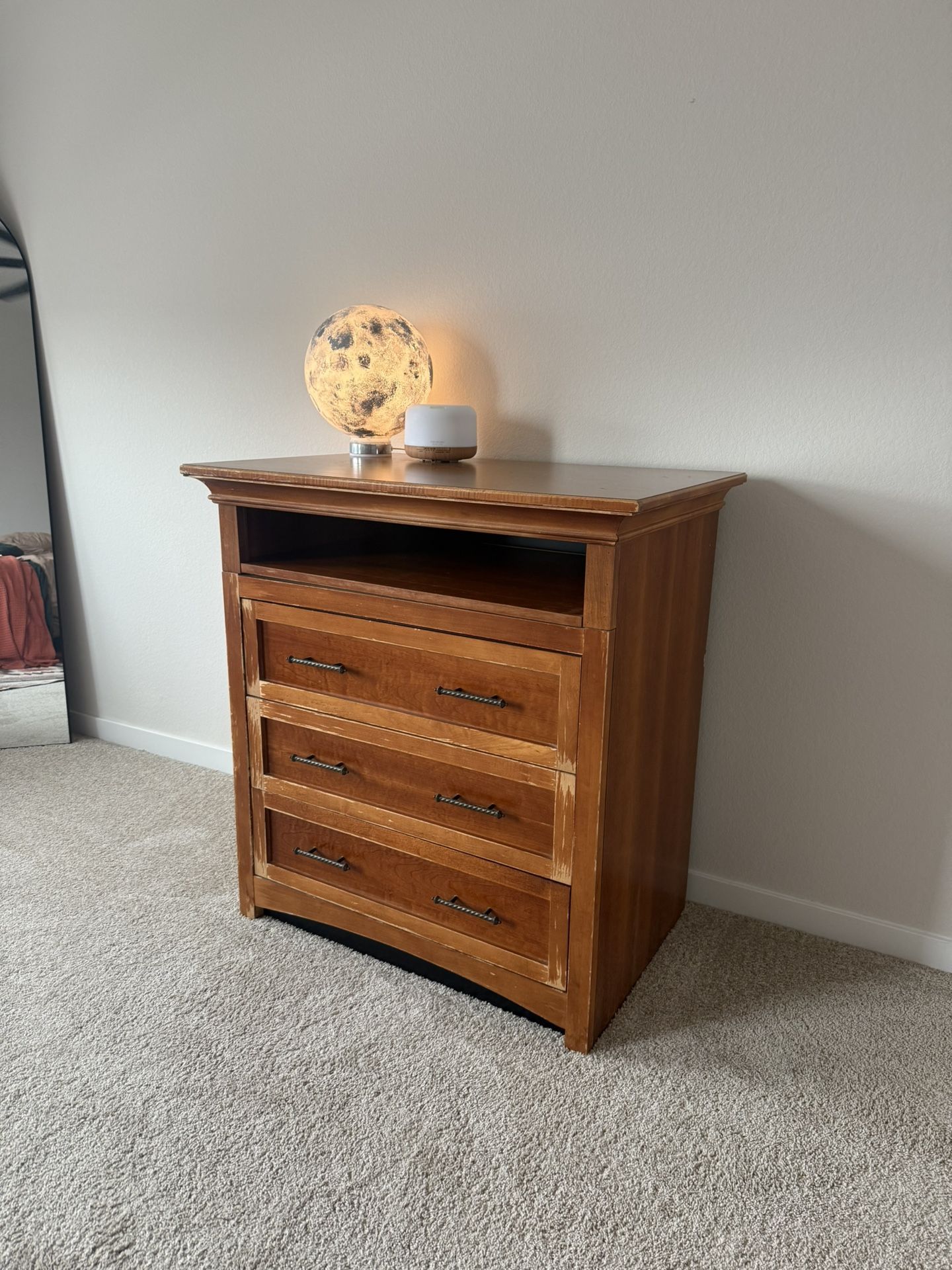 Heavy Duty 3 Drawer Wood Dresser β Refinish & Make It Yours!