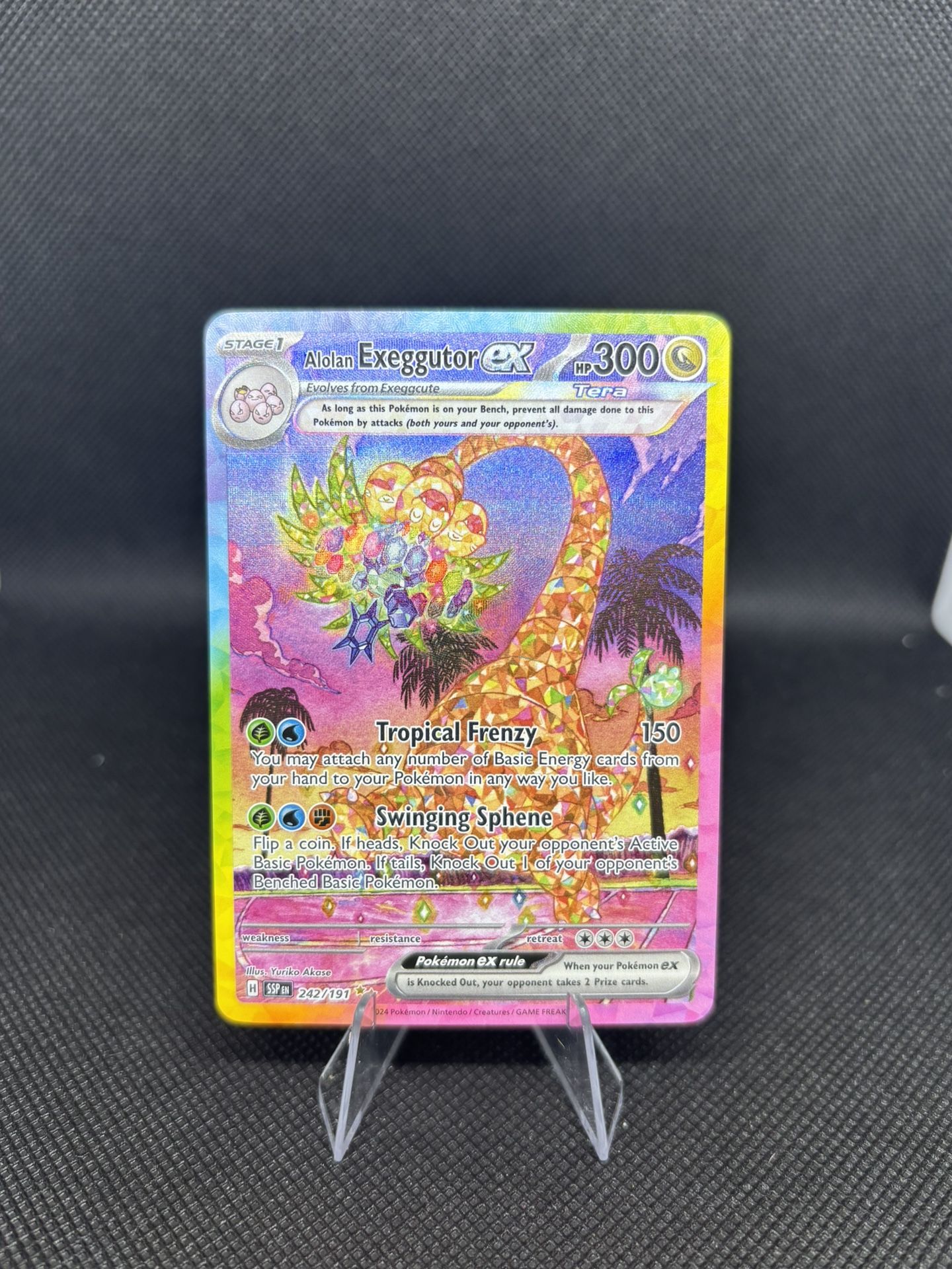 242 191 pokemon card Pokmon If heads Alolan Exeggutor EX 2024 Pokemon