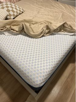 Cal king mattress n bed